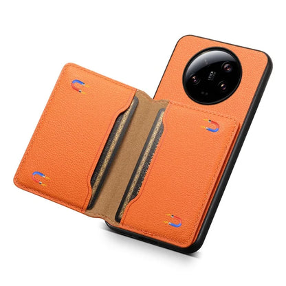 For Xiaomi 13 Ultra Card Holder Case PU Leather Coated PC+TPU Kickstand Phone Cover