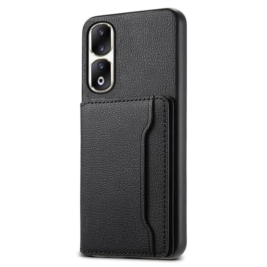 For Honor 90 Pro Cell Phone Case Leather+PC+TPU Cover with Card Holder Kickstand