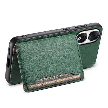 For Honor 90 Case PU Leather Kickstand Protective Phone Back Cover