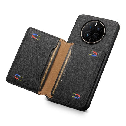 For Huawei Mate 50 4G Shockproof Case Leather+PC+TPU Kickstand Phone Shell