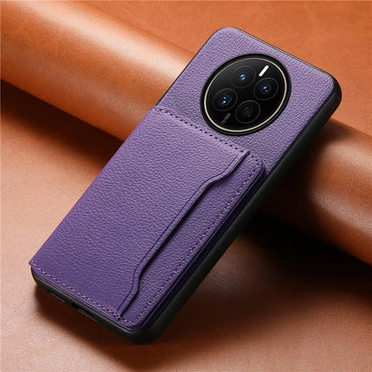 For Huawei Mate 50 4G Shockproof Case Leather+PC+TPU Kickstand Phone Shell