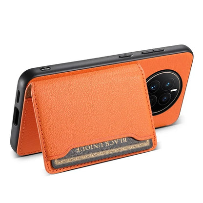For Huawei Mate 50 4G Shockproof Case Leather+PC+TPU Kickstand Phone Shell