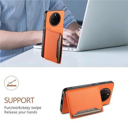 For Huawei Mate 50 4G Shockproof Case Leather+PC+TPU Kickstand Phone Shell