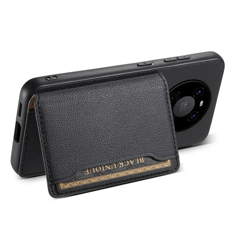 For Huawei Mate 40 Case with Card Holder PU Leather+PC+TPU Shockproof Back Cover