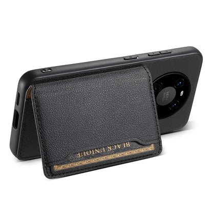 For Huawei Mate 40 Case with Card Holder PU Leather+PC+TPU Shockproof Back Cover
