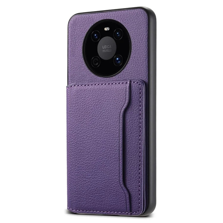 For Huawei Mate 40 Case with Card Holder PU Leather+PC+TPU Shockproof Back Cover