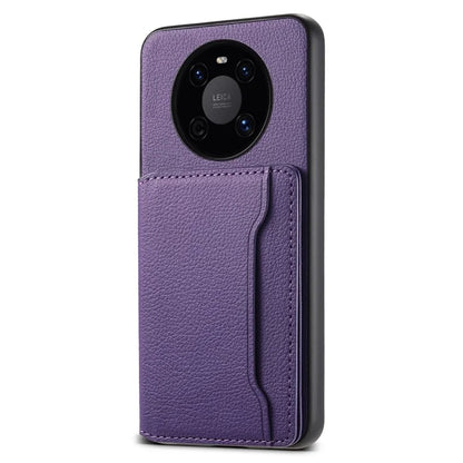 For Huawei Mate 40 Case with Card Holder PU Leather+PC+TPU Shockproof Back Cover