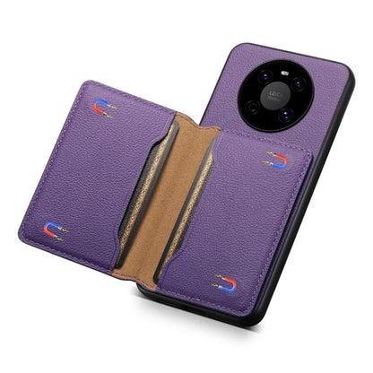 For Huawei Mate 40 Case with Card Holder PU Leather+PC+TPU Shockproof Back Cover