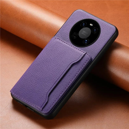For Huawei Mate 40 Case with Card Holder PU Leather+PC+TPU Shockproof Back Cover