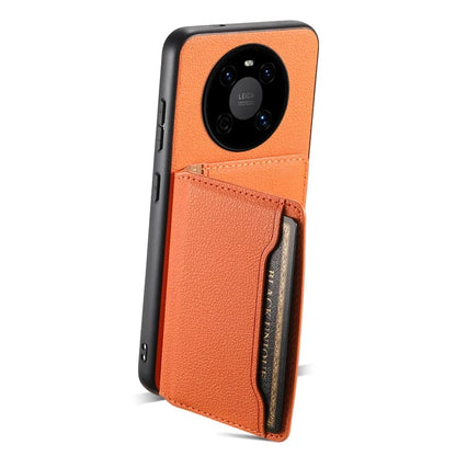 For Huawei Mate 40 Case with Card Holder PU Leather+PC+TPU Shockproof Back Cover