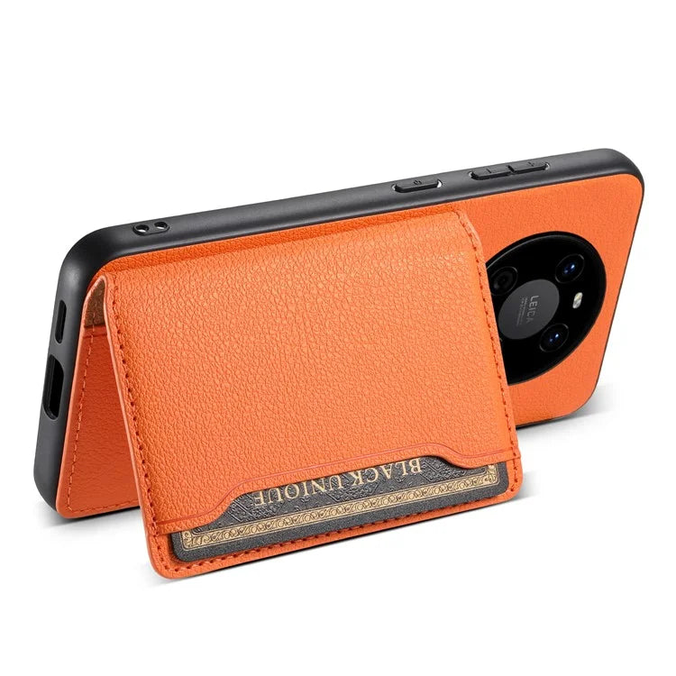 For Huawei Mate 40 Case with Card Holder PU Leather+PC+TPU Shockproof Back Cover