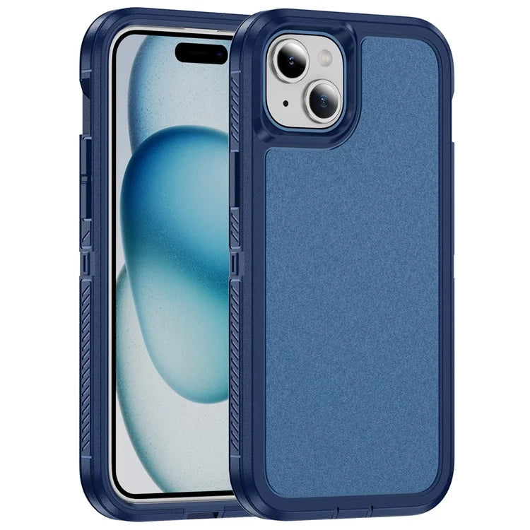 For iPhone 15 Plus / 14 Plus Case TPU+PC Phone Cover Non-slip Side Edge