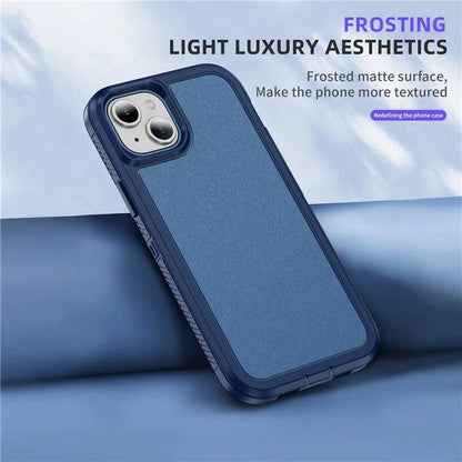 For iPhone 15 Plus / 14 Plus Case TPU+PC Phone Cover Non-slip Side Edge
