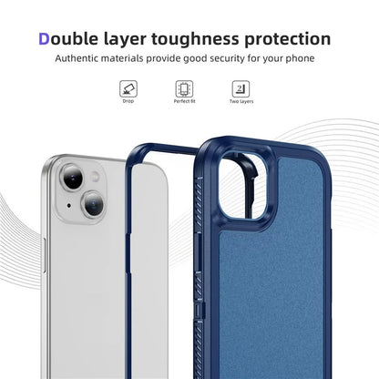 For iPhone 15 Plus / 14 Plus Case TPU+PC Phone Cover Non-slip Side Edge