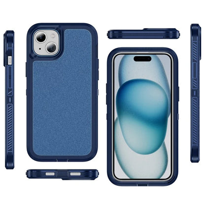 For iPhone 15 Plus / 14 Plus Case TPU+PC Phone Cover Non-slip Side Edge