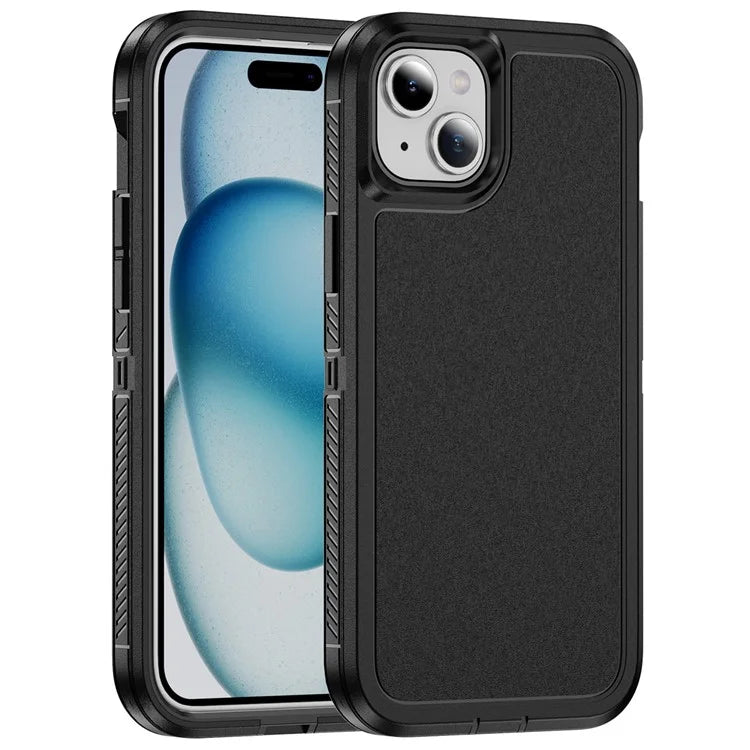 For iPhone 15 Plus / 14 Plus Case TPU+PC Phone Cover Non-slip Side Edge