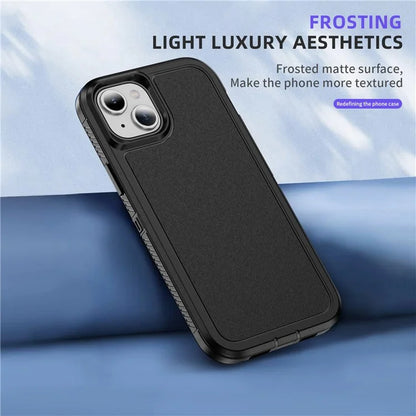 For iPhone 15 Plus / 14 Plus Case TPU+PC Phone Cover Non-slip Side Edge