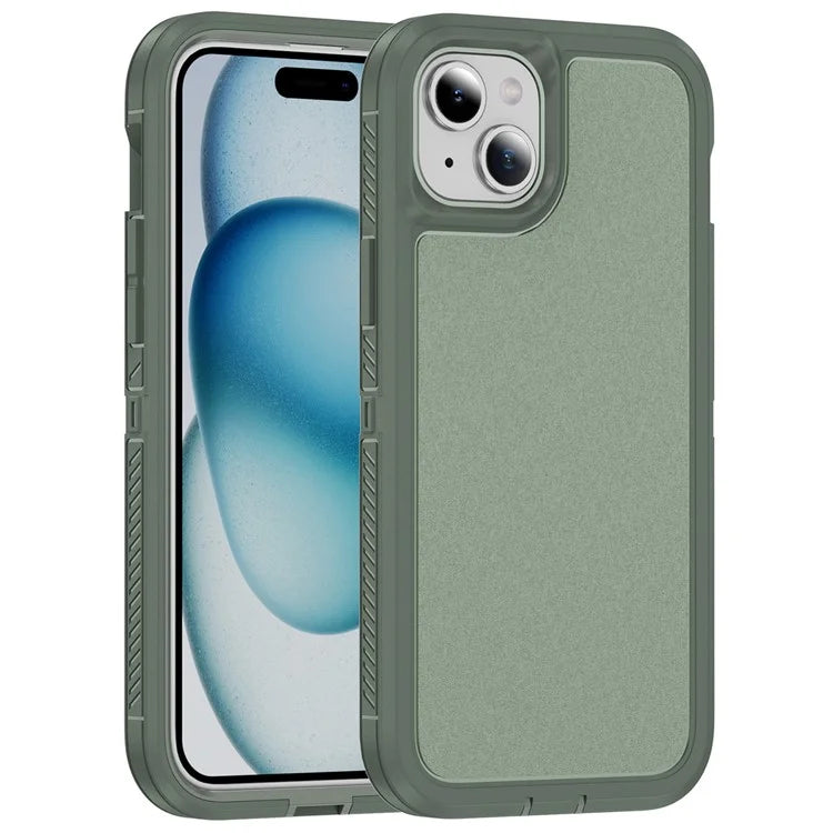 For iPhone 15 Plus / 14 Plus Case TPU+PC Phone Cover Non-slip Side Edge