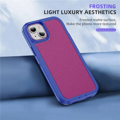 For iPhone 15 Plus / 14 Plus Case TPU+PC Phone Cover Non-slip Side Edge