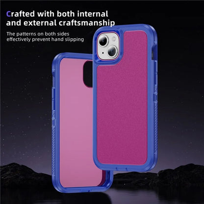 For iPhone 15 Plus / 14 Plus Case TPU+PC Phone Cover Non-slip Side Edge