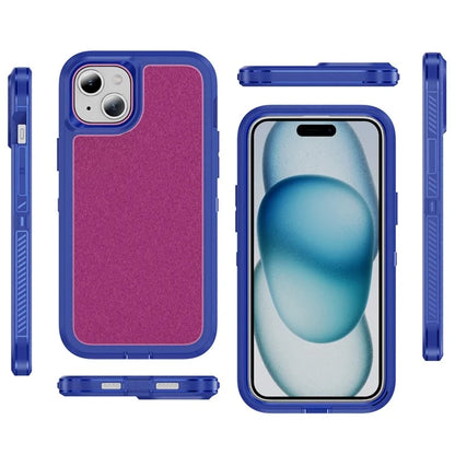 For iPhone 15 Plus / 14 Plus Case TPU+PC Phone Cover Non-slip Side Edge