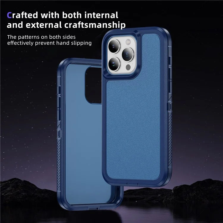For iPhone 15 Pro Case TPU+PC Anti-drop Protective Phone Cover