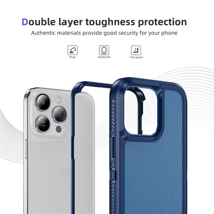 For iPhone 15 Pro Case TPU+PC Anti-drop Protective Phone Cover