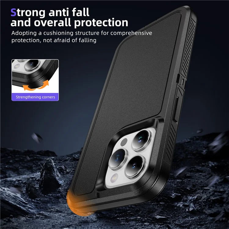 For iPhone 15 Pro Case TPU+PC Anti-drop Protective Phone Cover