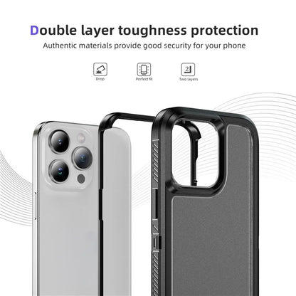 For iPhone 15 Pro Case TPU+PC Anti-drop Protective Phone Cover