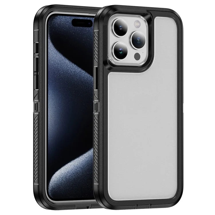 For iPhone 15 Pro Case TPU+PC Anti-drop Protective Phone Cover