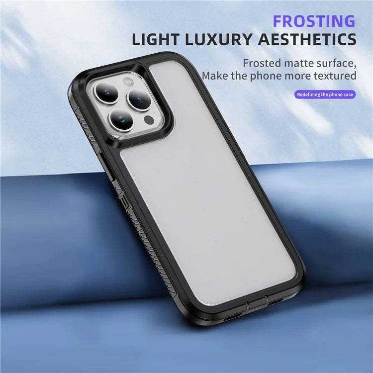 For iPhone 15 Pro Case TPU+PC Anti-drop Protective Phone Cover