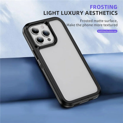 For iPhone 15 Pro Case TPU+PC Anti-drop Protective Phone Cover