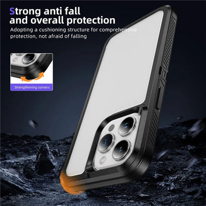 For iPhone 15 Pro Case TPU+PC Anti-drop Protective Phone Cover