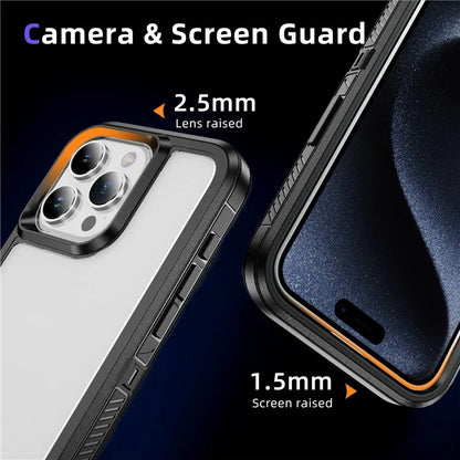 For iPhone 15 Pro Case TPU+PC Anti-drop Protective Phone Cover