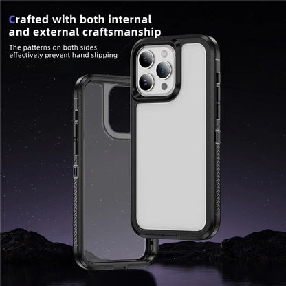 For iPhone 15 Pro Case TPU+PC Anti-drop Protective Phone Cover