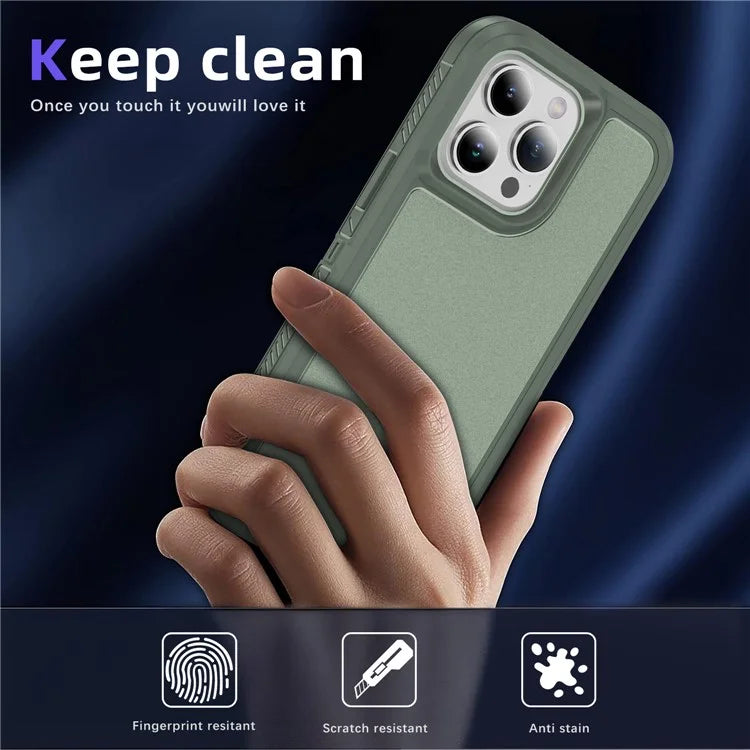 For iPhone 15 Pro Case TPU+PC Anti-drop Protective Phone Cover