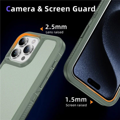 For iPhone 15 Pro Case TPU+PC Anti-drop Protective Phone Cover