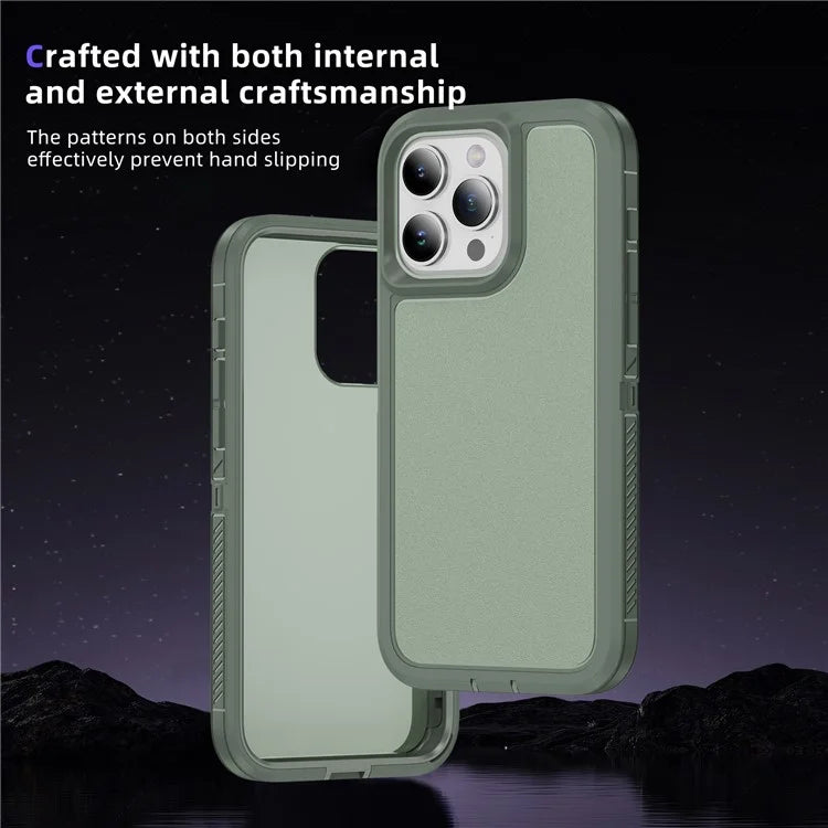 For iPhone 15 Pro Case TPU+PC Anti-drop Protective Phone Cover