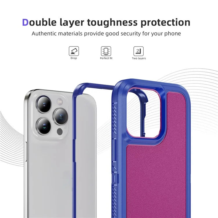 For iPhone 15 Pro Case TPU+PC Anti-drop Protective Phone Cover