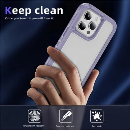 For iPhone 15 Pro Case TPU+PC Anti-drop Protective Phone Cover