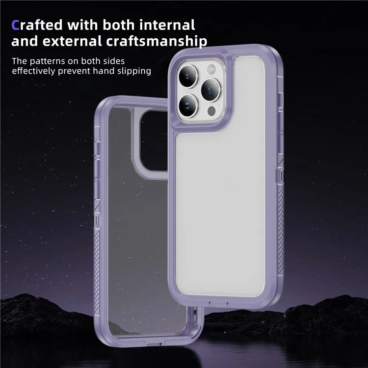 For iPhone 15 Pro Case TPU+PC Anti-drop Protective Phone Cover