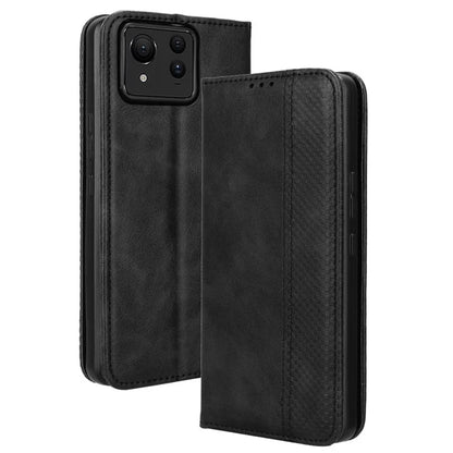 For Asus Zenfone 11 Ultra 5G Case PU Leather Magnetic Closure Vintage Wallet Phone Cover