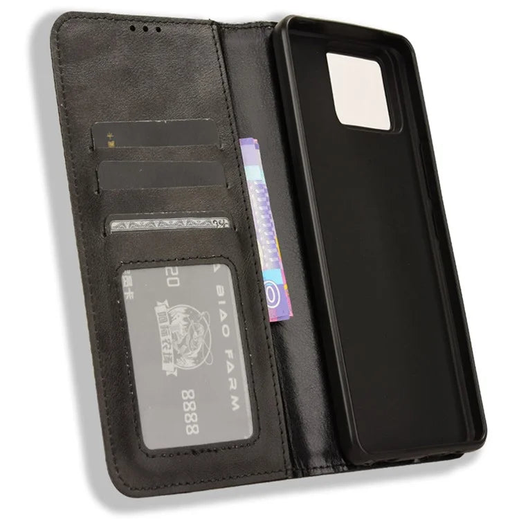 For Asus Zenfone 11 Ultra 5G Case PU Leather Magnetic Closure Vintage Wallet Phone Cover