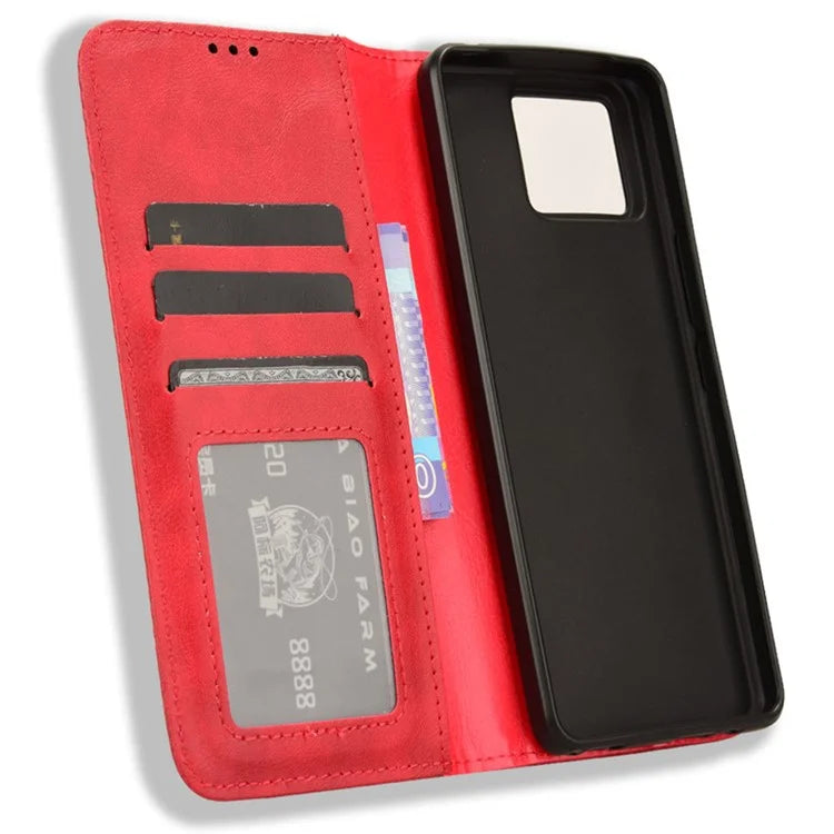 For Asus Zenfone 11 Ultra 5G Case PU Leather Magnetic Closure Vintage Wallet Phone Cover