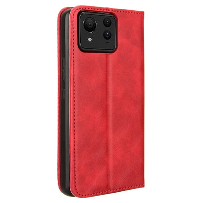 For Asus Zenfone 11 Ultra 5G Case PU Leather Magnetic Closure Vintage Wallet Phone Cover