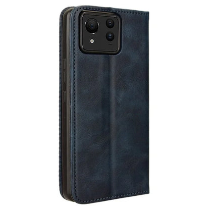For Asus Zenfone 11 Ultra 5G Case PU Leather Magnetic Closure Vintage Wallet Phone Cover
