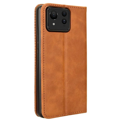 For Asus Zenfone 11 Ultra 5G Case PU Leather Magnetic Closure Vintage Wallet Phone Cover