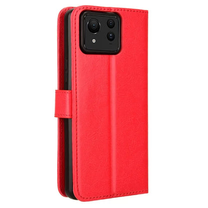For Asus Zenfone 11 Ultra 5G Case Crazy Horse Texture Scratch-proof Phone Cover with  Folding Stand