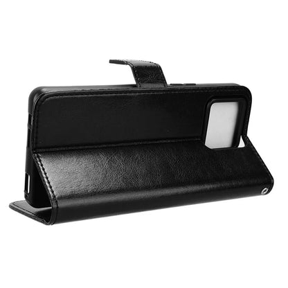 For Asus Zenfone 11 Ultra 5G Case Crazy Horse Texture Scratch-proof Phone Cover with  Folding Stand