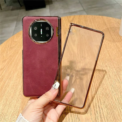 For Huawei Mate X3 5G / Mate X5 Case Shockproof Leather+PC Phone Cover